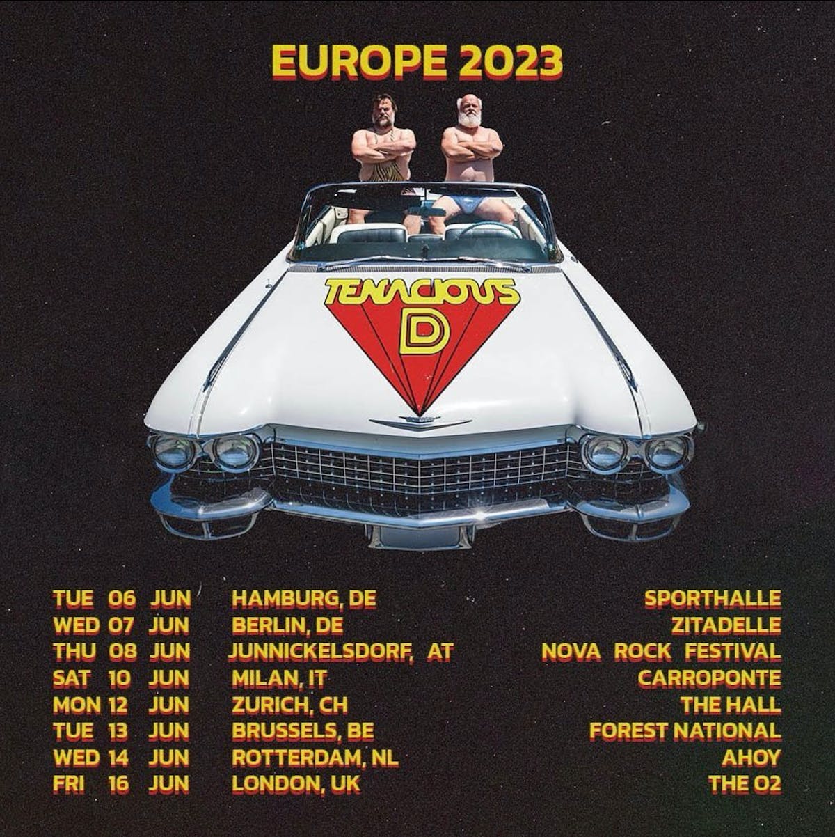 Tenacious D announces European Summer Tour in 2023 Chaoszine