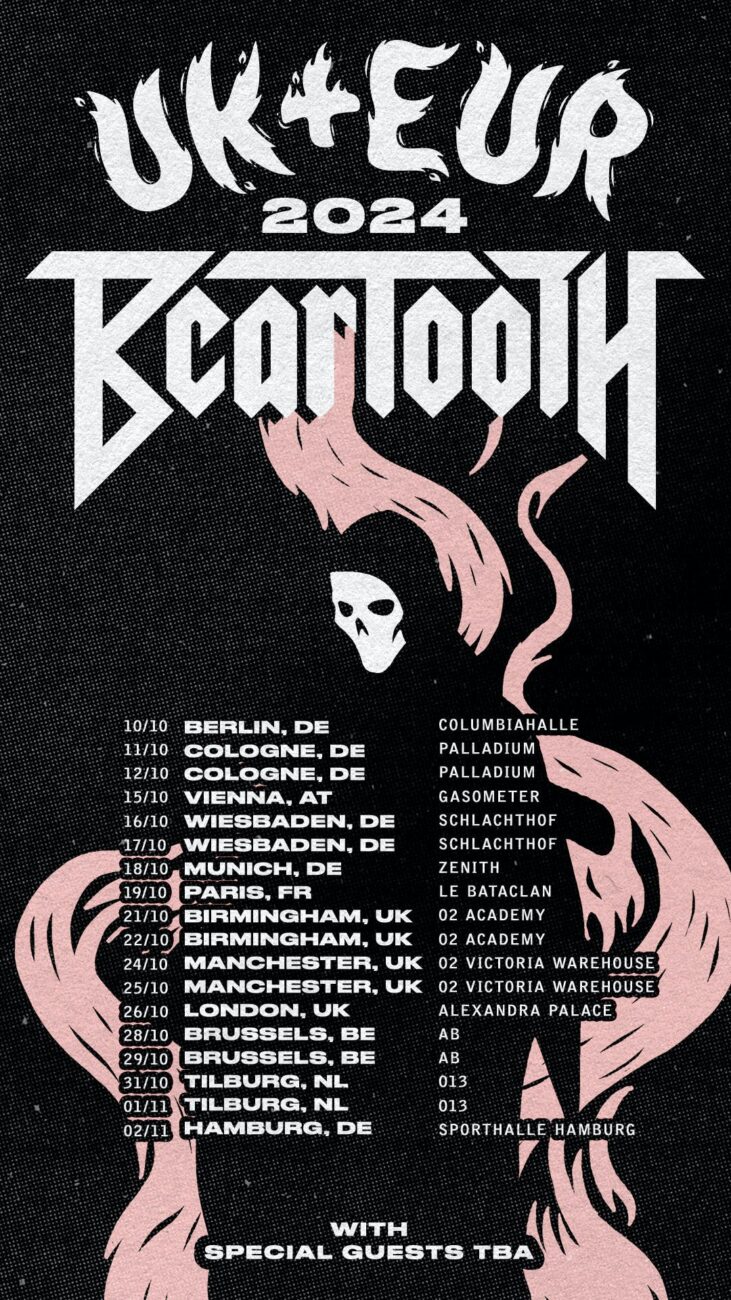 Beartooth announces 2024 UK and European tour Chaoszine
