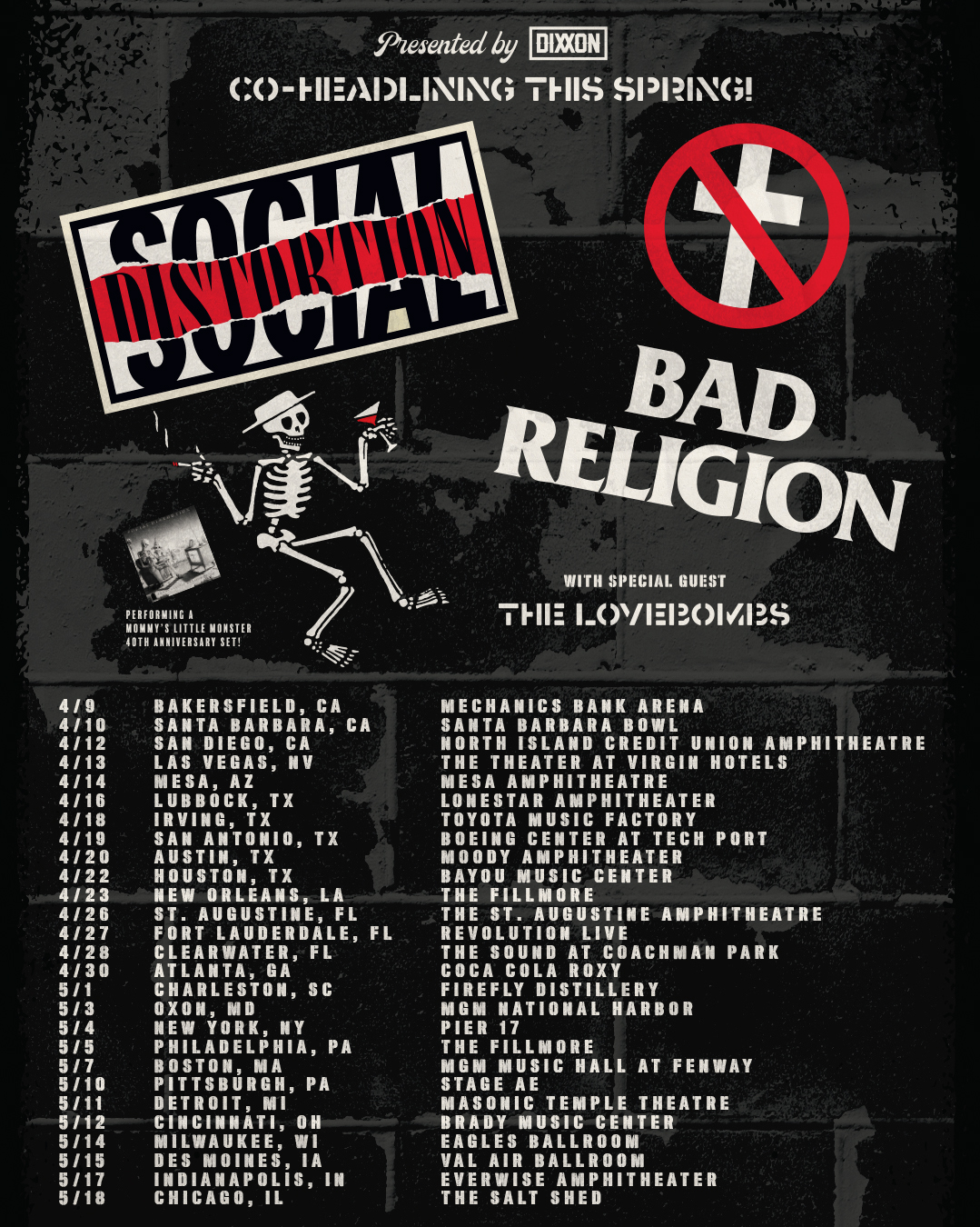 Bad Religion and Social Distortion team up for 2024 US tour Chaoszine