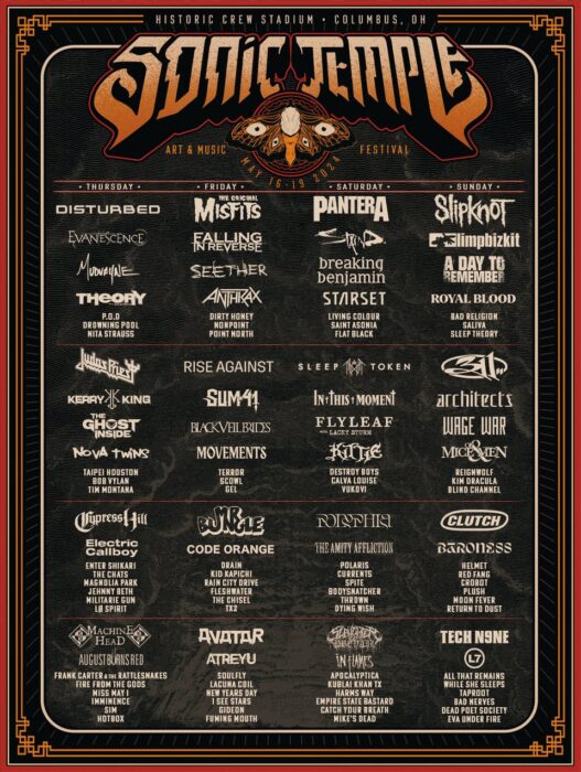 Slipknot, Pantera, Disturbed, Misfits and Limp Bizkit to headline Sonic