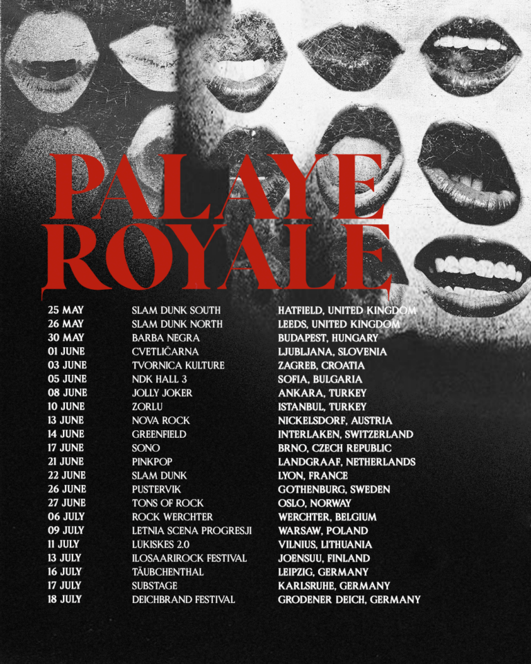 Palaye Royale announces 2024 European Tour Chaoszine