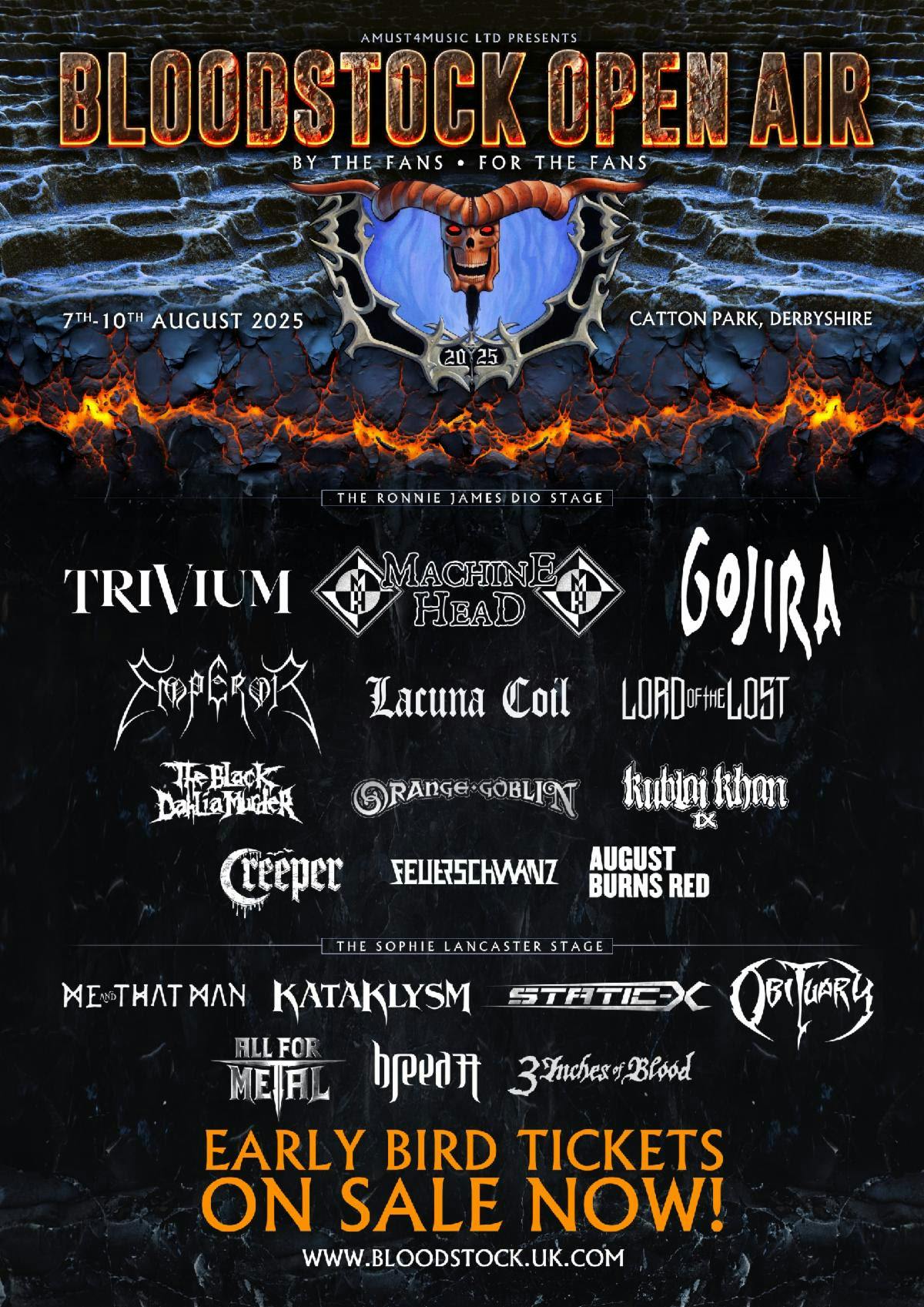 Gojira, Machine Head and Trivium to headline Bloodstock 2025 Chaoszine