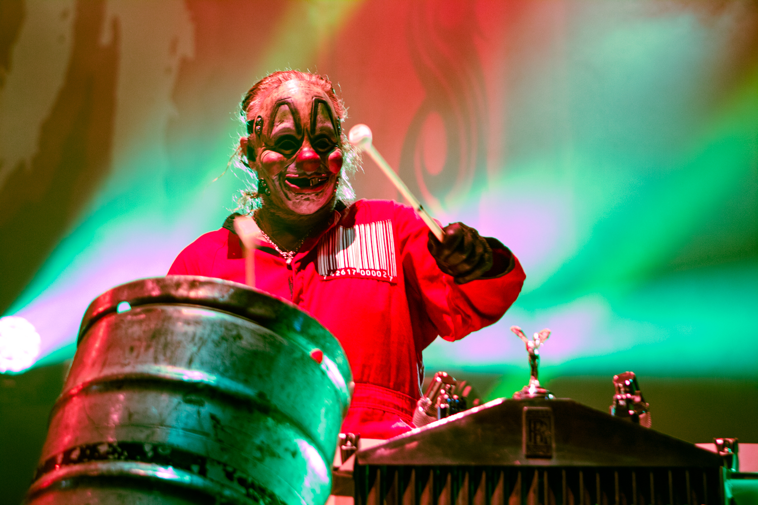 Slipknot on their new show masks and coveralls: 