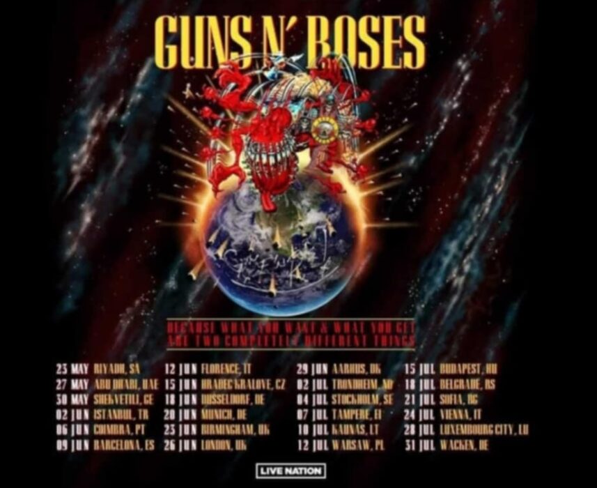 Guns N' Roses will potentially announce a European tour for summer 2025