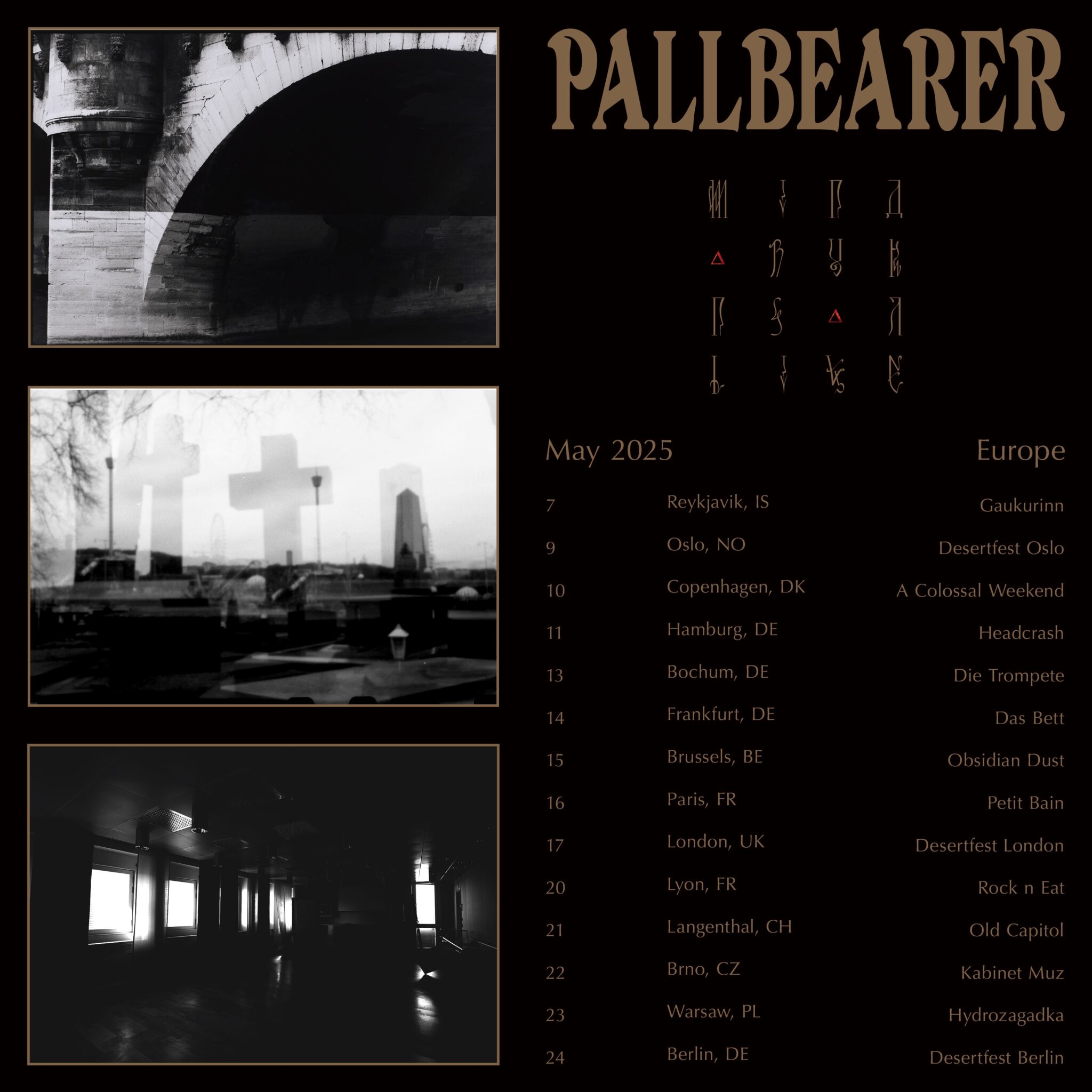 Pallbearer announce 2025 European headline tour Chaoszine