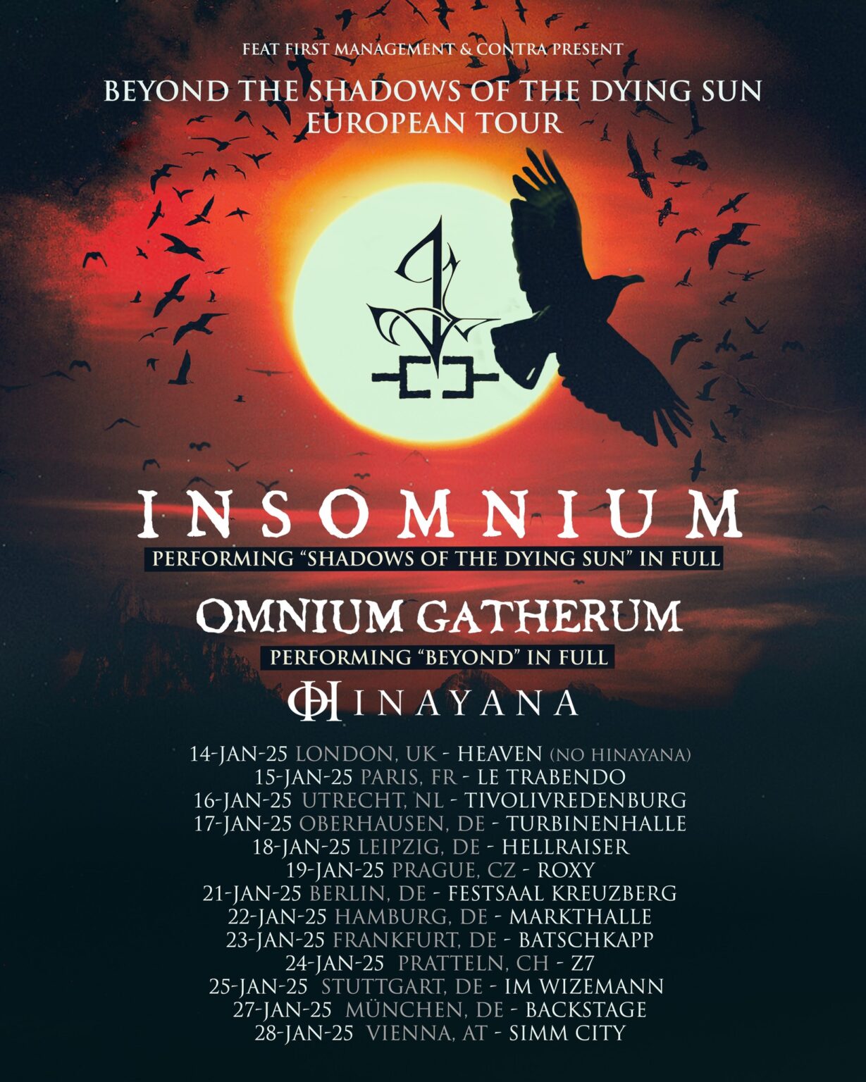 Insomnium and Omnium Gatherum's Beyond The Shadows Of The Dying Sun ...