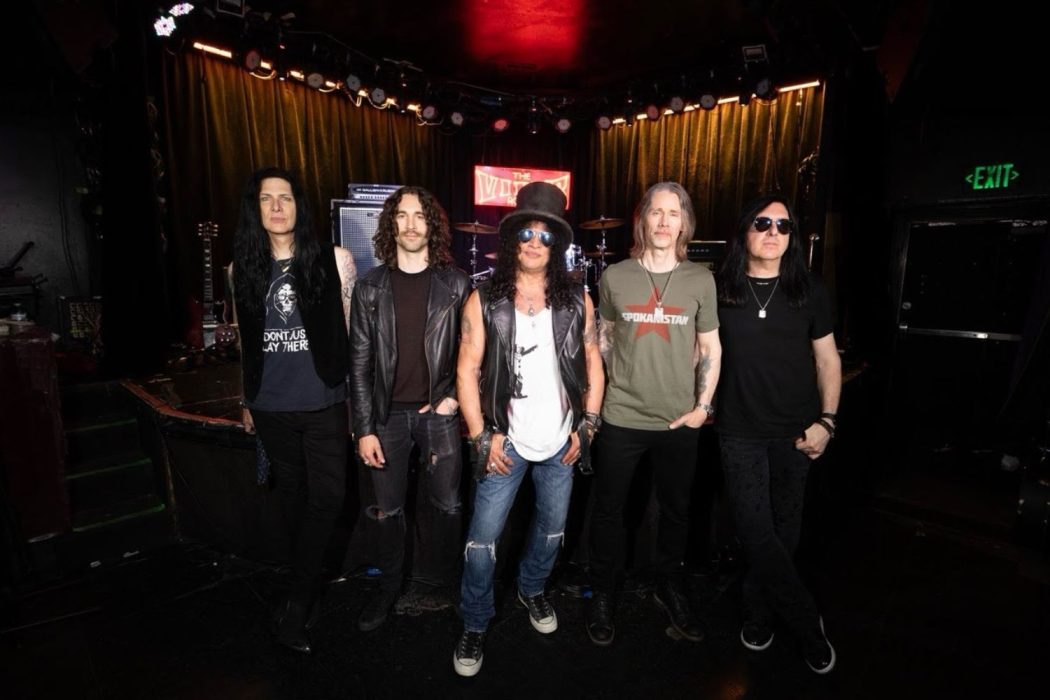 SLASH FT. MYLES KENNEDY AND THE CONSPIRATORS (L-R) Todd Kerns, Frank Sidoris, Slash, Myles Kennedy, and Brent Fitz